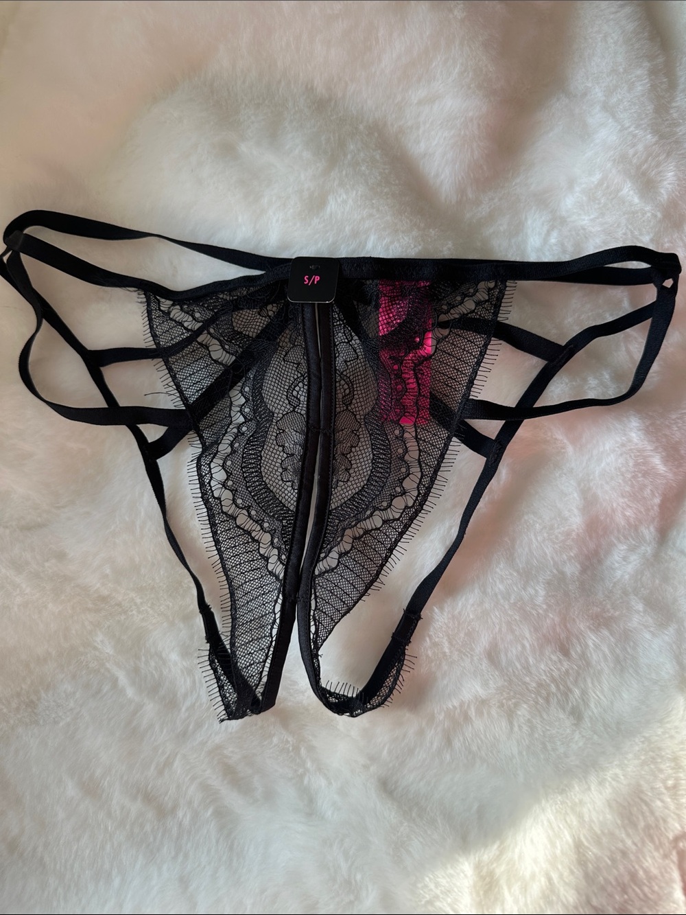 Crotchless and backless panty NWT